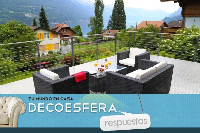 ¿Qué material preferís para los muebles de la terraza? La pregunta de