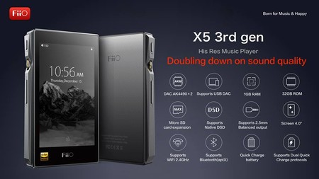 Resumen de las especificaciones del FiiO X5 III