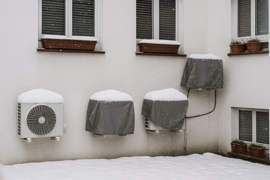Mis vecinos tapan la máquina exterior de aire acondicionado en invierno pero ¿es bueno hacerlo? Esto es lo que dicen las marcas