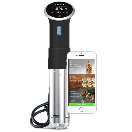 Por 96,75 euros tenemos esta vaporera para cocinar al vacío Anova hasta la medianoche de hoy en Amazon