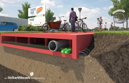 Esta carretera está fabricada con botellas de plástico recicladas y quiere ser el futuro