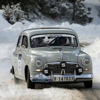 El SEAT 1400 de rally vuelve 65 años después a surcar los tramos del Rally Monte-Carlo Histórico 2020