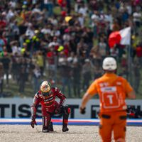 Cabreo máximo en Ducati con Michelin. Otro neumático defectuoso destrozó la carrera de Pecco Bagnaia en Misano 