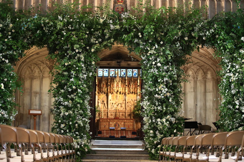 boda del príncipe harry y meghan markle: la decoración de la capilla