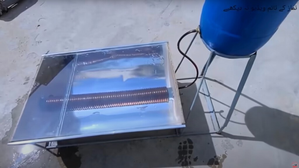 Este inventor ha creado un calentador solar que genera 3.000 litros de agua caliente y funciona sin electricidad