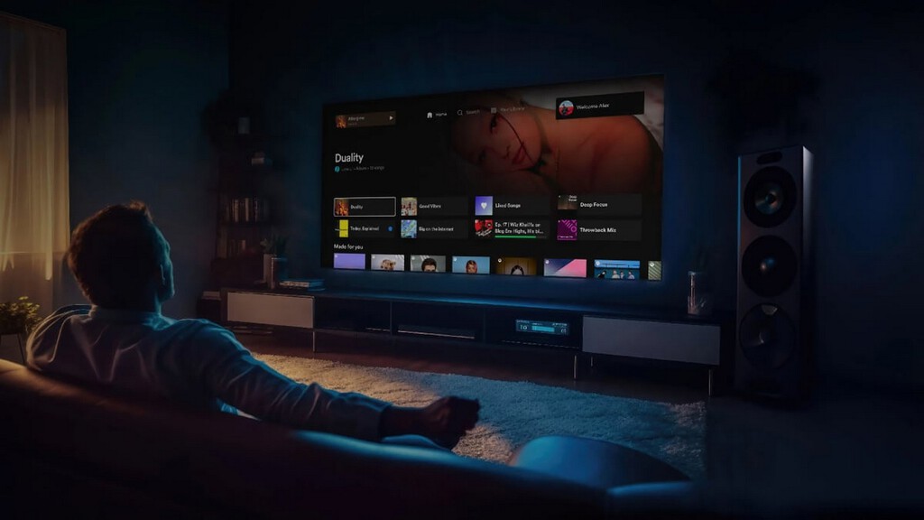 Spotify quiere conquistar nuestras Smart TV: llega una nueva app con cambios en la interfaz y funciones adaptadas a la tele 