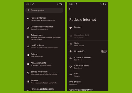Android compartir Internet