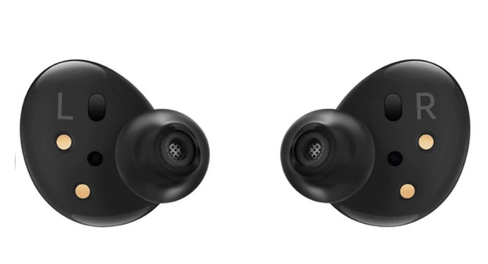 ワイヤレスヘッドフォン - Samsung Galaxy Buds 2、36.5 時間、ANC、IPX2、Bluetooth 5.2、ブラック + 充電ケース。