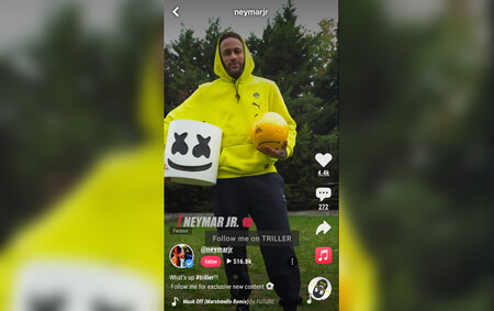 Triller, la nueva aplicación de vídeos cortos que ha contratado a Neymar Jr. en exclusiva sacándolo de TikTok