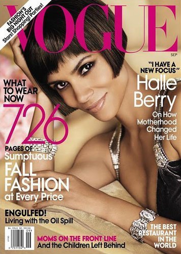 Halle Berry, transformadísima y haciendo honores para la revista Vogue