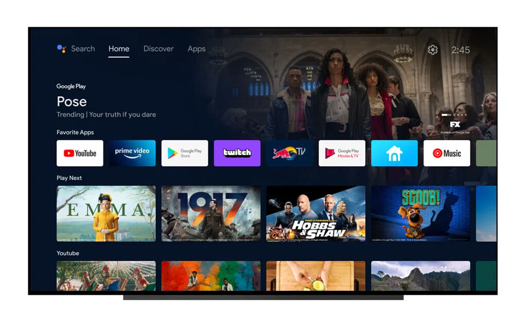 Android TV renueva su interfaz para parecerse a Google TV
