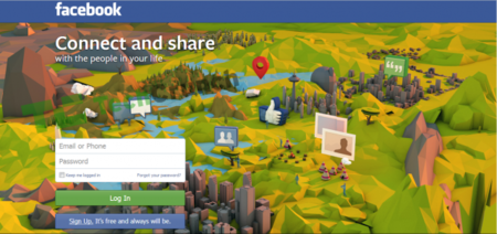 Facebook busca un nuevo diseño para la página que se muestra a usuarios no registrados