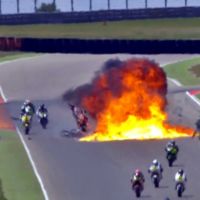 Terrorífico accidente durante la carrera de Moto2 en el CEV