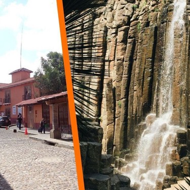 Una joya oculta dentro del bosque te espera en este Pueblo Mágico de Hidalgo: laguna turquesa, cascada y encantadoras cabañas   