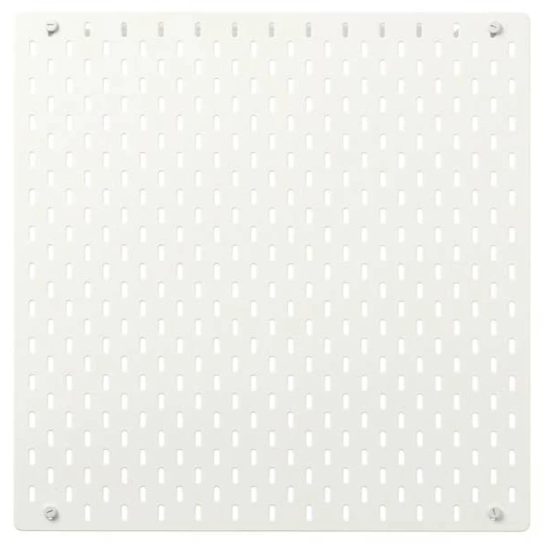 SKÅDIS Tablero perforado, blanco, 56x56 cm