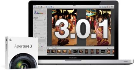 Apple lanza Aperture 3.0.1 y publica un documento con los cambios de exposición al importar una librería antigua