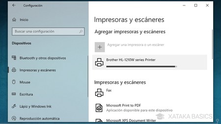 Cómo añadir una impresora o un escáner en Windows 10