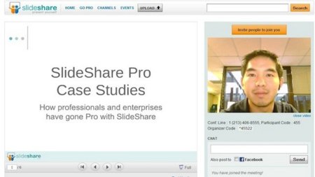 Zipcast, mantén reuniones virtuales y comparte presentaciones en SlideShare