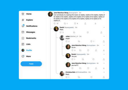 Twitter está probando hilos de conversaciones como los de Reddit en la web, y lucen bastante cómodos de seguir