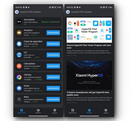 HypeOS アプリ アップデーター