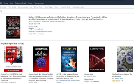 Avalancha de libros plagiados y/o pseudocientíficos sobre el coronavirus, que se cuelan entre los más vendidos de Amazon.com