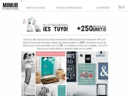 La búsqueda del tesoro en Mimub, con 250 productos gratis, si los encuentras