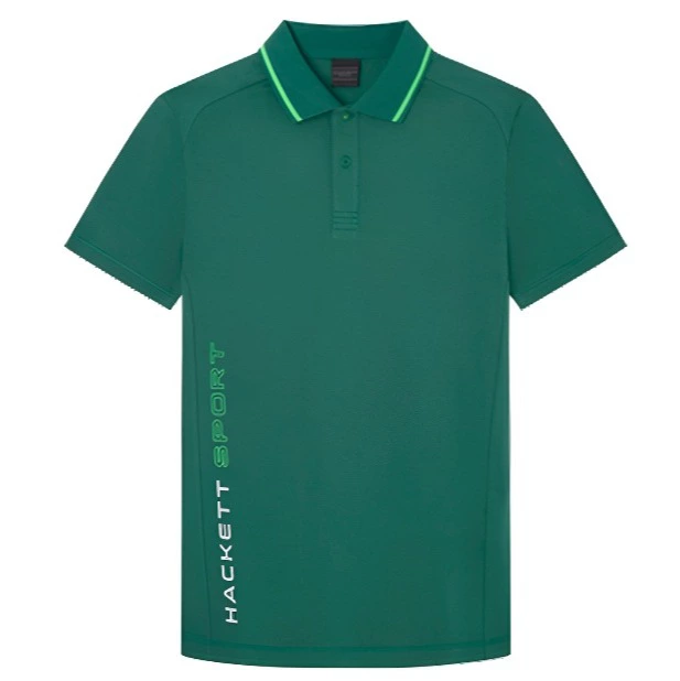 Hackett London Polo de hombre manga corta logo lateral slim fit.