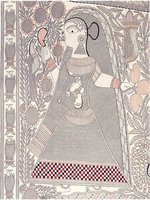 Mujer embarazada en la pintura hindú