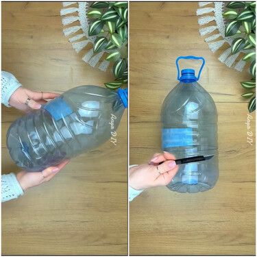 No lo sabía, pero con una garrafa de agua reutilizada puedes hacer tú mismo este cómodo organizador 