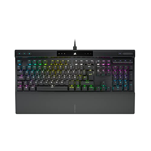CORSAIR K70 RGB PRO Wired Mechanical Gaming Keyboard – Cherry MX Red Linear Switches, SOCD, Double-Shot PBT Keycaps, 8000Hz Hyper-Polling, NKRO, Tournament Switch, QWERTY ES – Black