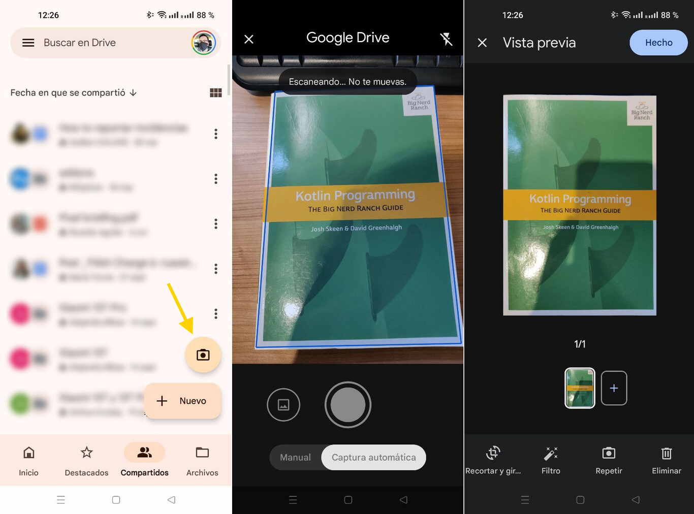 Google Drive convierte tu móvil en una máquina de escanear documentos ...