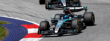 George Russell saca de la crisis a Mercedes aprovechando un accidente entre Max Verstappen y Lando Norris en Austria 