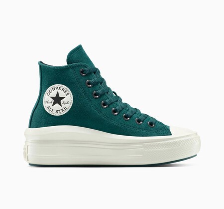 Converse Verde Piel Bonitas Plataforma Elegantes Invierno 2026 Zapatillas