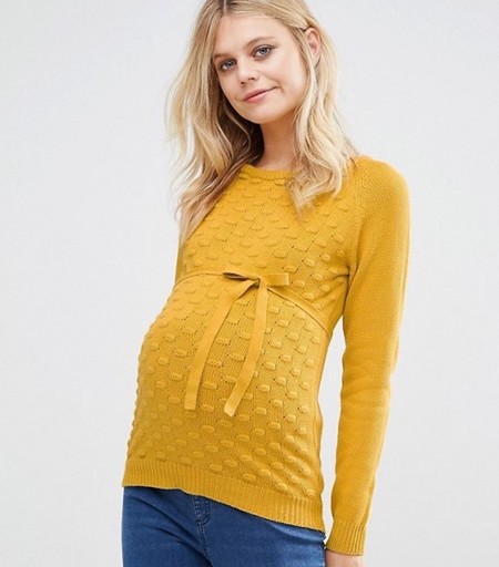 Jersey En Color Mostaza Premama