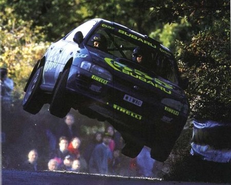Concentración de Subarus Impreza en tributo a Colin McRae