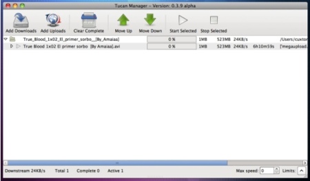 Tucan Manager, nuevo gestor de descargas aun en desarrollo