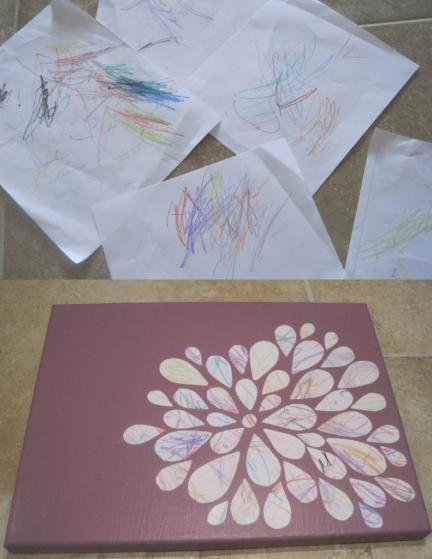 Los garabatos de tu hijo convertidos en una obra de arte