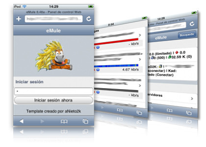 iEmule: controlando eMule desde tu iPhone/iPod Touch