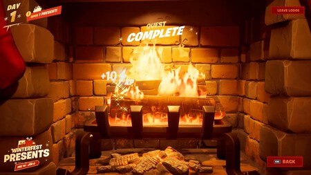 Fortnite: caliéntate en la chimenea de la posada Cabaña Calentita