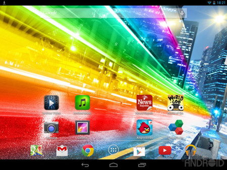 Archos 80b Platinum, UI