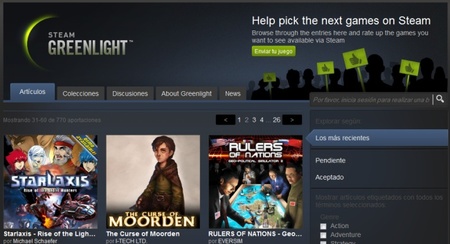 Valve actualiza Steam Greenlight estableciendo una barrera de entrada de 100 dólares para nuevas propuestas