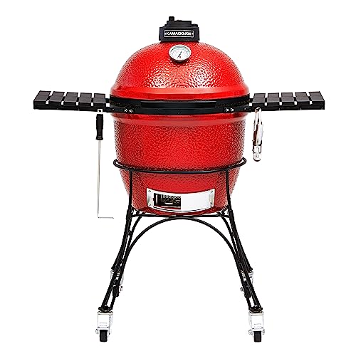 Kamado Joe® Clásico Joe I Barbacoa de carbón de cerámica en Rojo Fuego