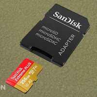 Si necesitas más almacenamiento en tu smartphone esta tarjeta de memoria MicroSDXC te ofrece 256 GB por 30 euros menos: SanDisk Extreme Plus por 71,99 euros en Amazon
