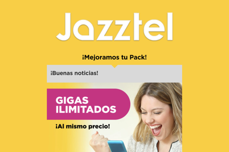 Jazztel también se apunta a los datos ilimitados, reduciendo velocidad tras 50 GB