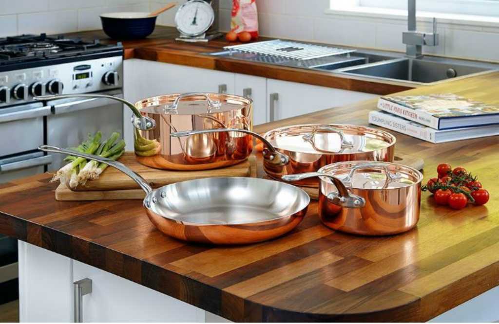 El glamour llega a la cocina con estas 12 espectaculares baterías de cobre