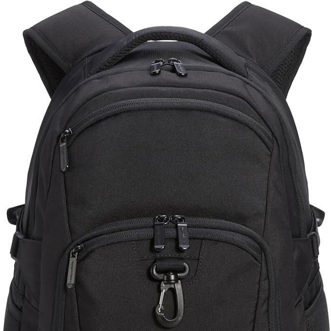 Amazon Basics Travel Laptop Backpack for 15.6 inch Laptop, Black
