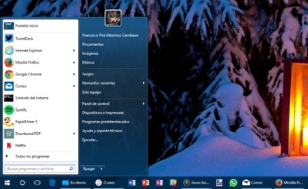 Cómo obtener el menú Inicio de Windows 7 en Windows 10