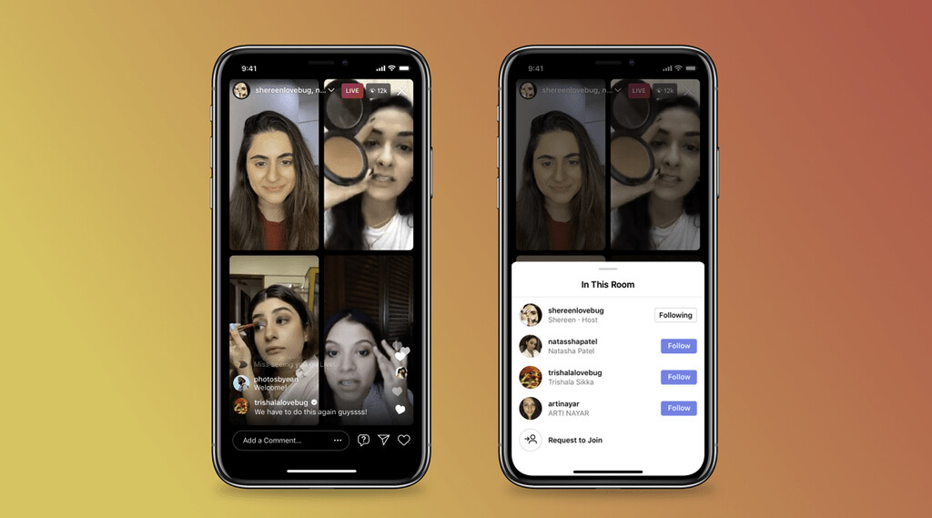 Instagram lanza Live Rooms: hasta cuatro personas a la vez en directo