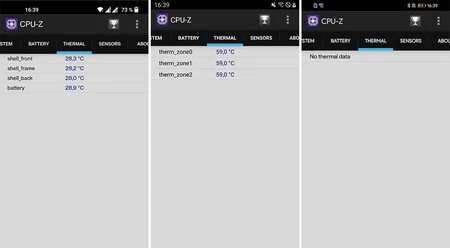 デバイスの情報を取得できるアプリ「CPU-Z」のスクリーンショット