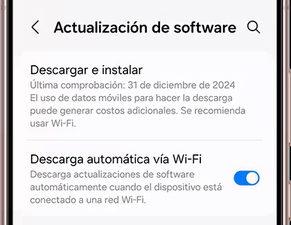 Actualizar software